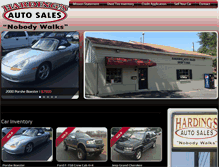 Tablet Screenshot of hardingsautosales.com